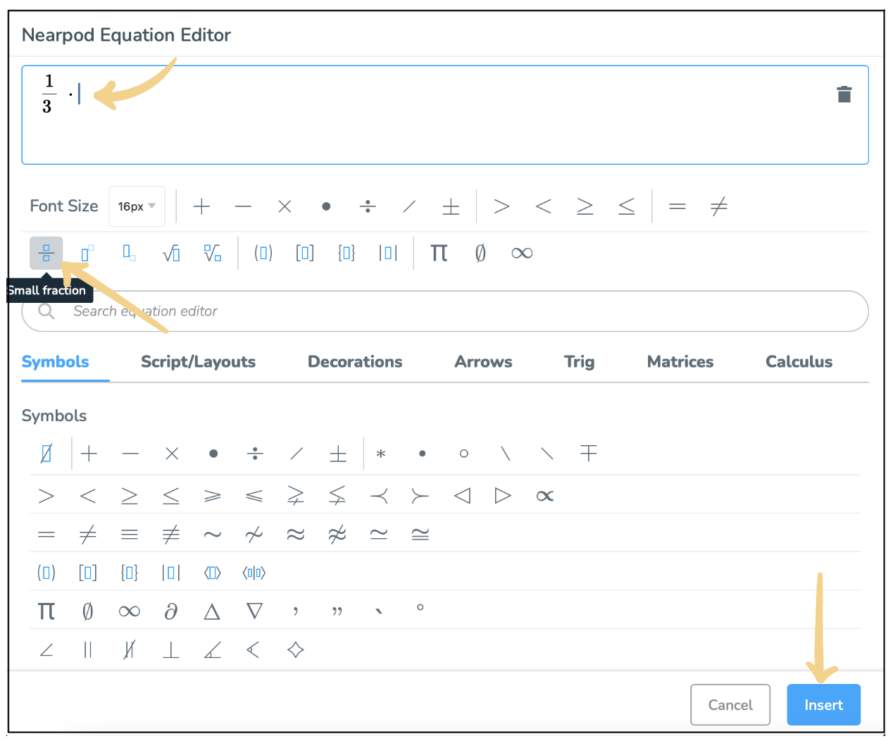Math Formula Editor