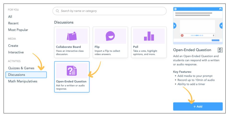 Build an Open-Ended Question