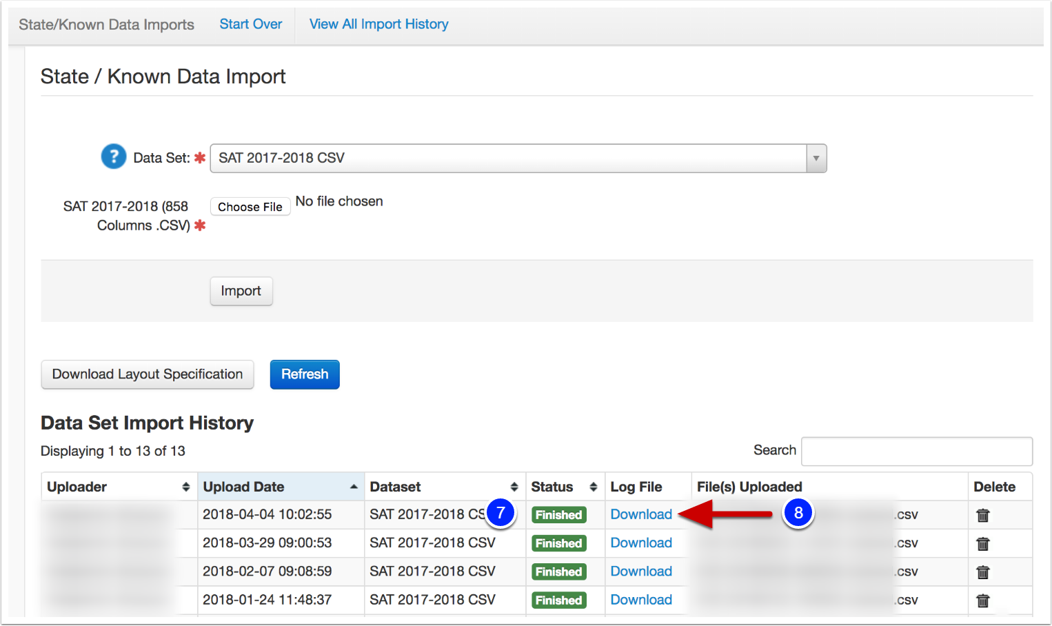 Upload Assessment Data through Assessment Data Imports