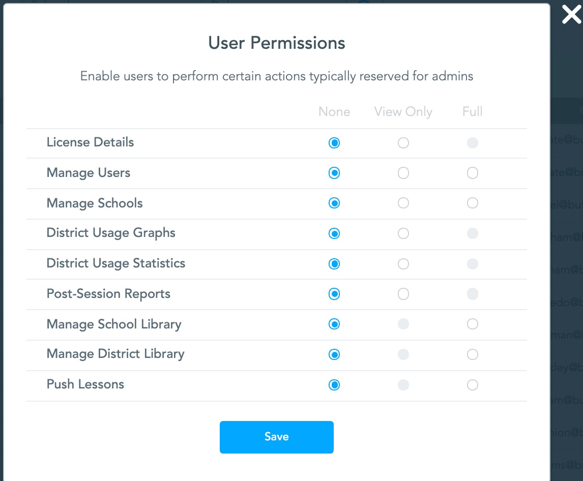 How to manage users as a District Administrator