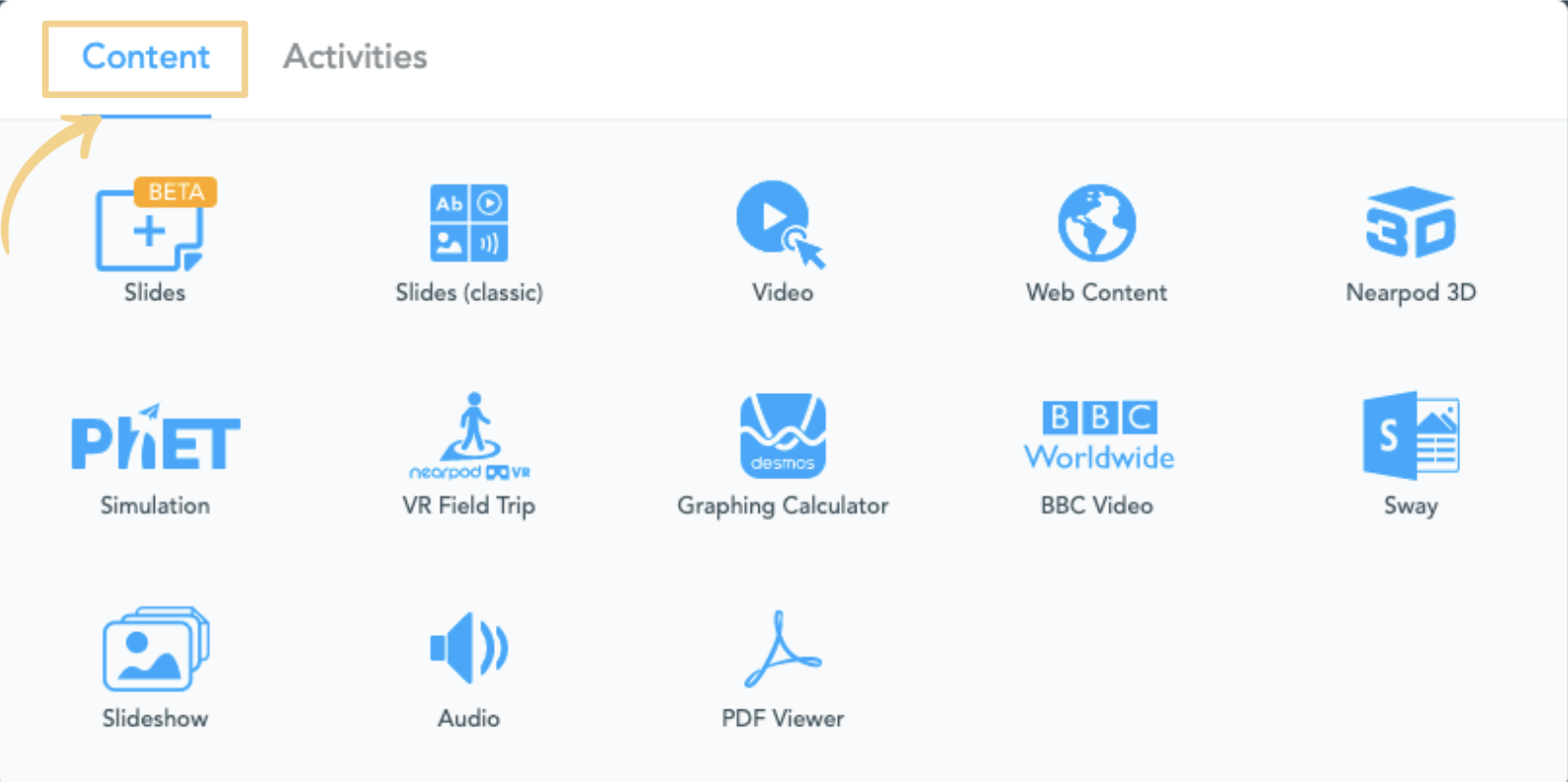Student: How to create a Nearpod lesson