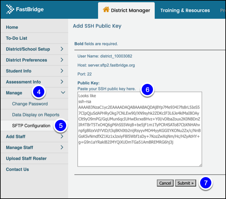 Rostering FastBridge via Automated Batch Import (ABI) through SFTP
