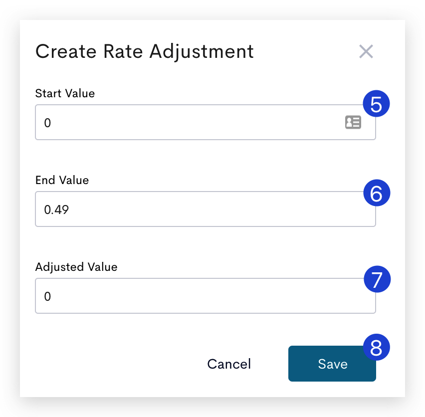 Rate Adjustment