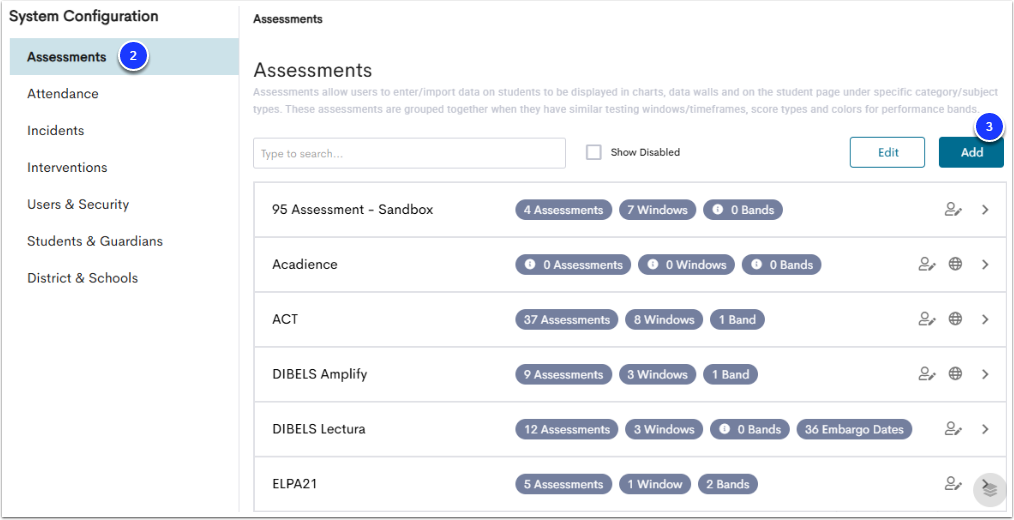 Creating a Custom Assessment