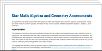 Star Math Resources
