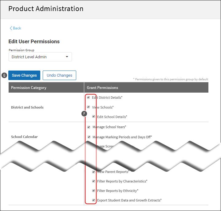 Viewing and Editing User Permissions