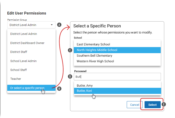 Viewing and Editing User Permissions