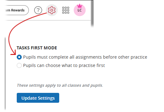 How does Tasks First Mode work?