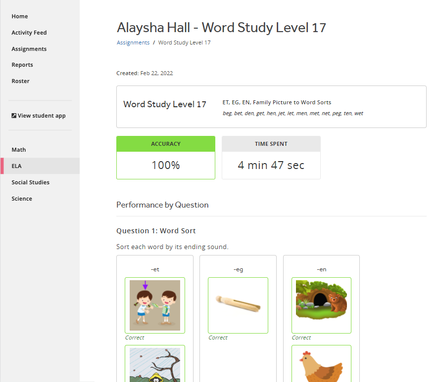 What is Word Study? What levels are in the Word Study program?
