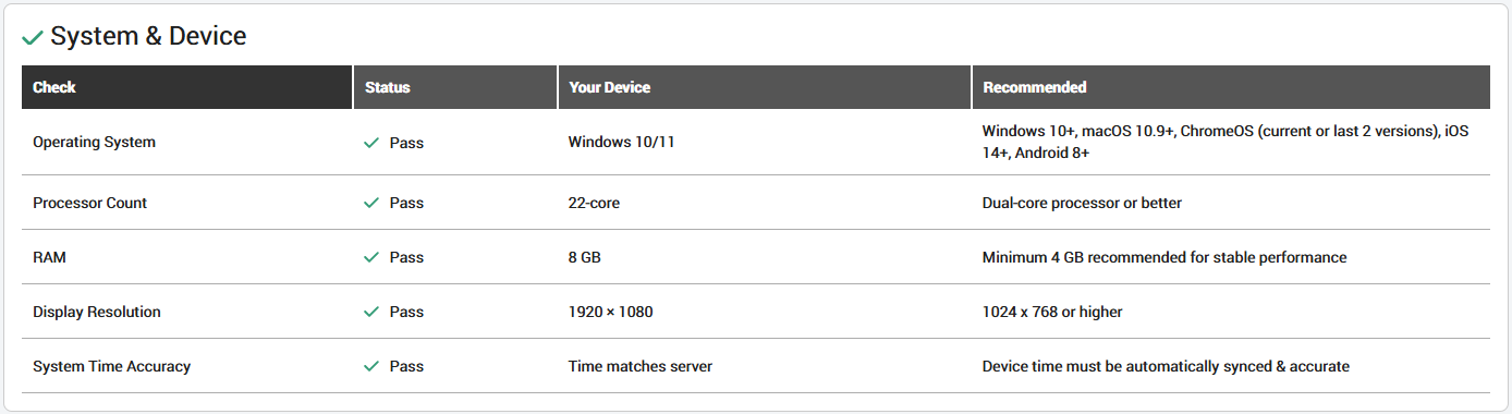 System Check: Verifying That Your Devices Meet Requirements