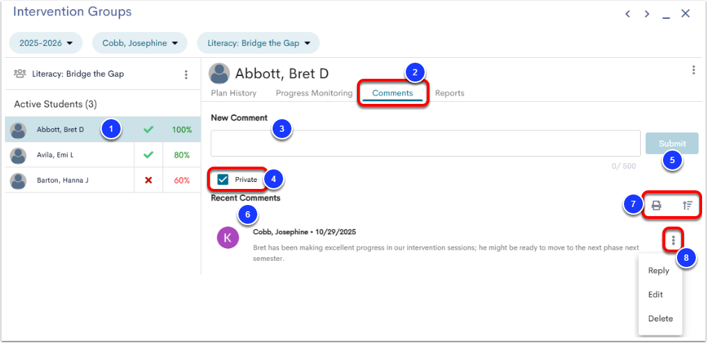 Edit Intervention Details
