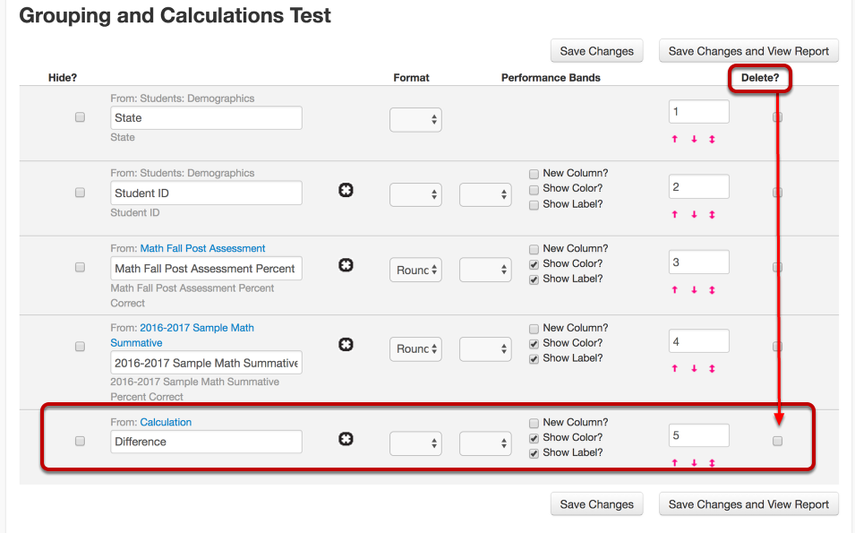 Adding Calculations on Custom Reports