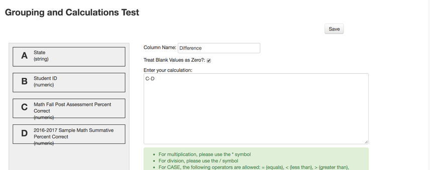 Adding Calculations on Custom Reports