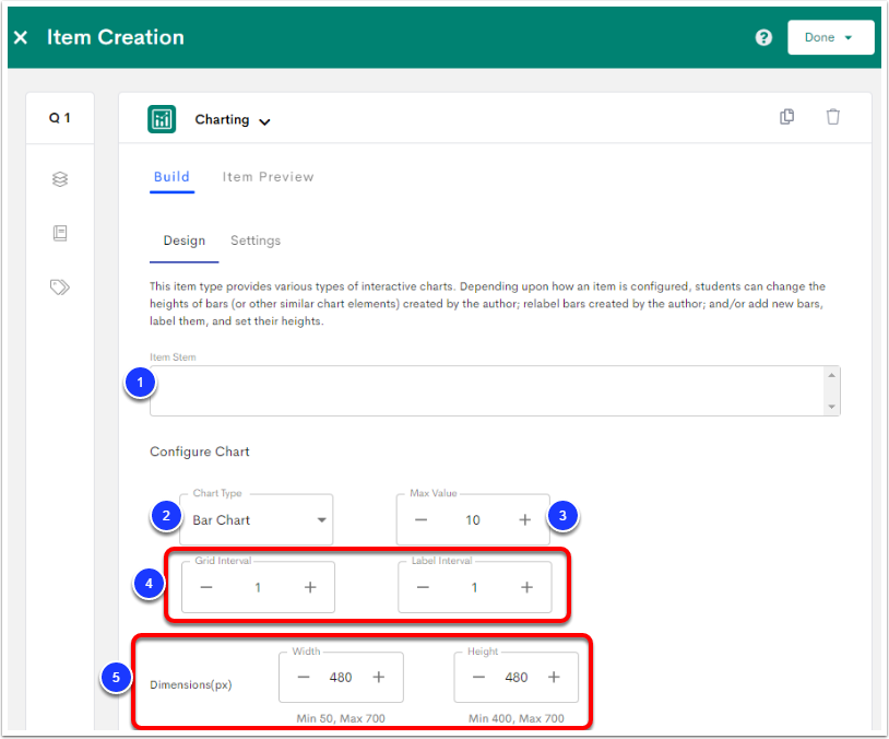 Create a Charting Item