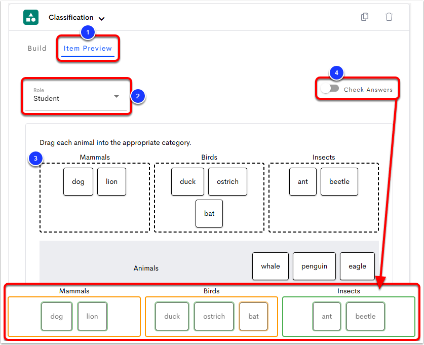 Create a Classification Item