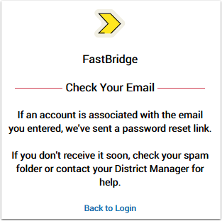 Logging into FastBridge for the First Time