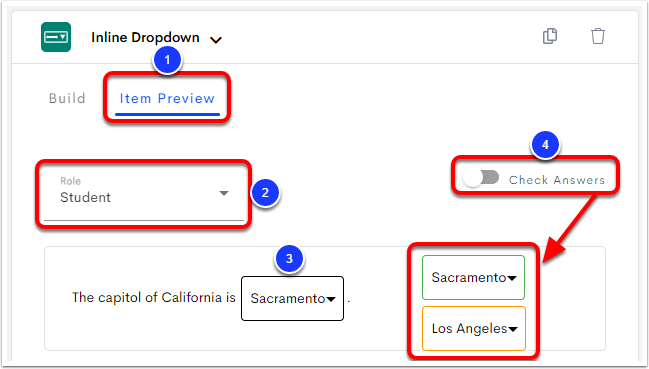 Create an Inline Dropdown Item