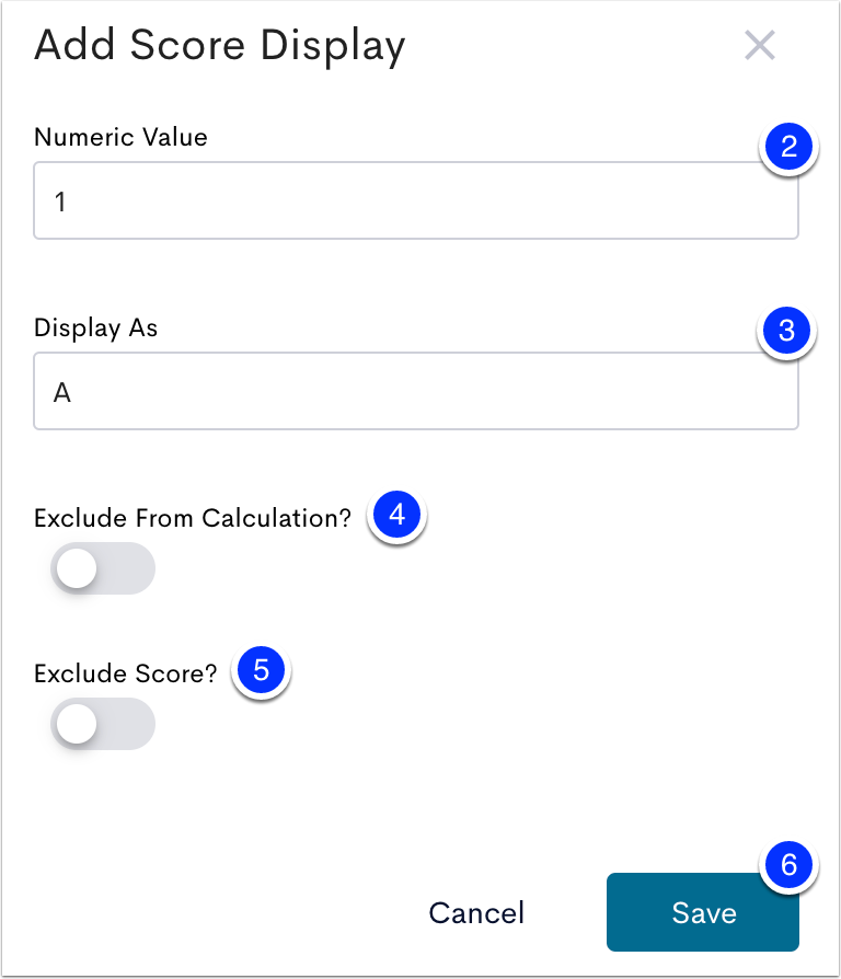 Adding Score Displays