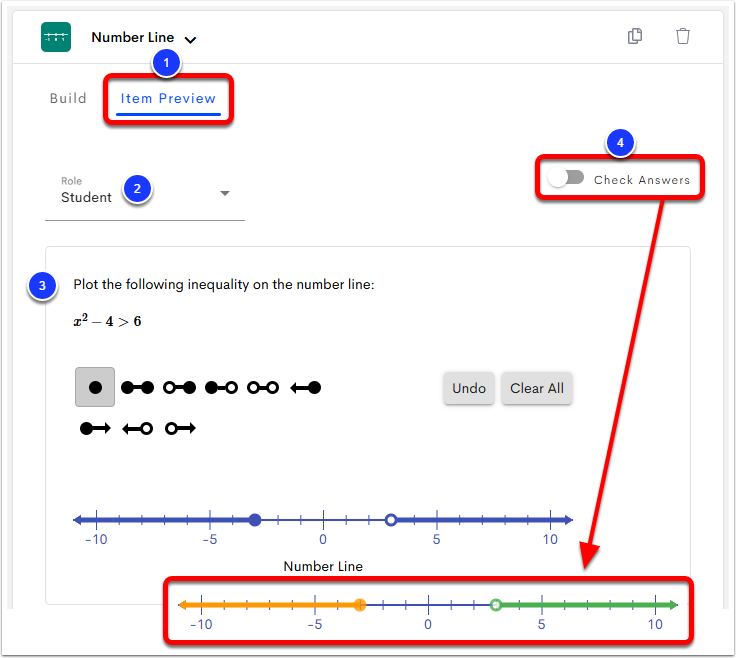 Create a Number Line Item