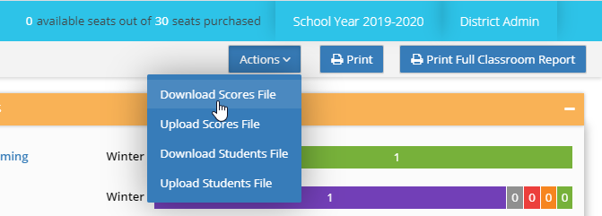 Editing Students and Scores