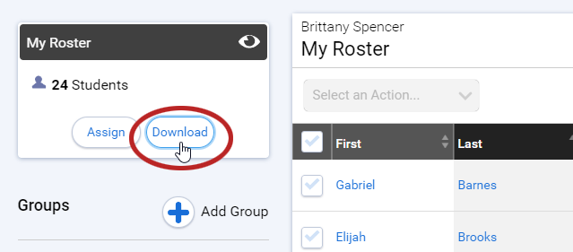 How to Download My Roster (Faculty)