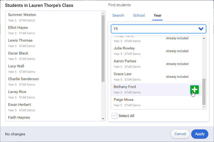 How to Assign Students to Classes (School Administrator)
