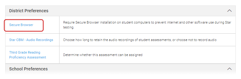 Secure Browser Preference