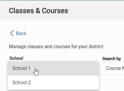 Classes and Courses