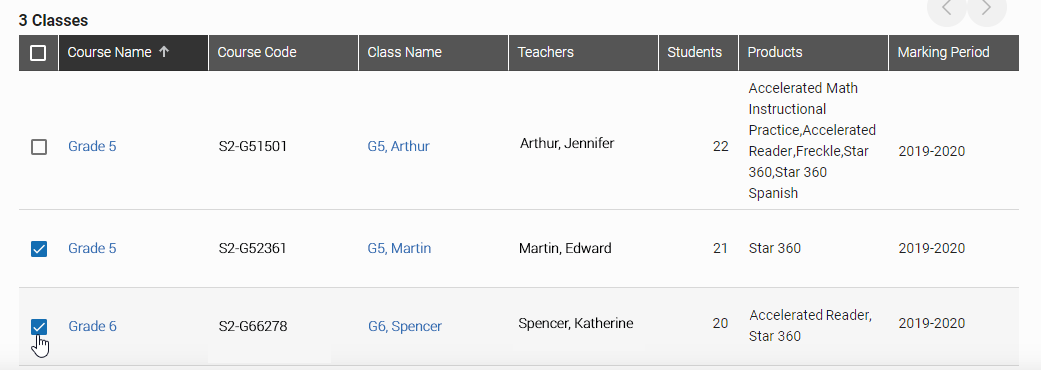 Classes and Courses