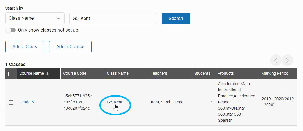 Adding or Removing Students in a Class