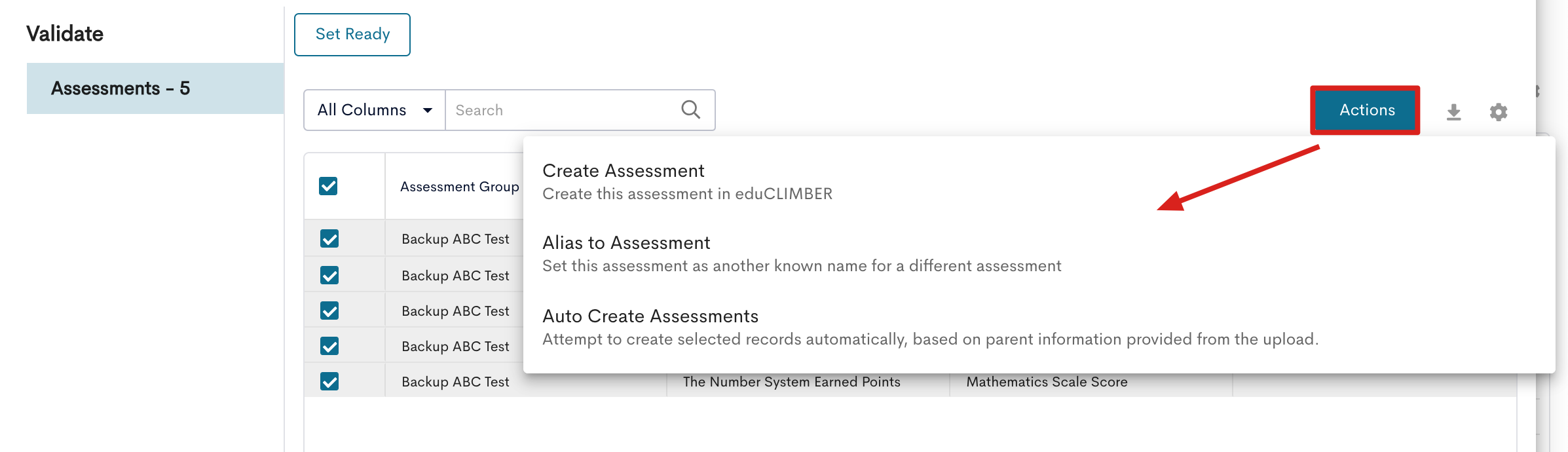 Assessment Validations