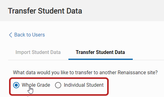 Transferring Student Data in Response to a Request