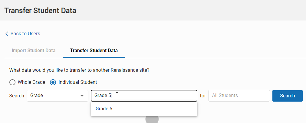 Transferring Student Data in Response to a Request