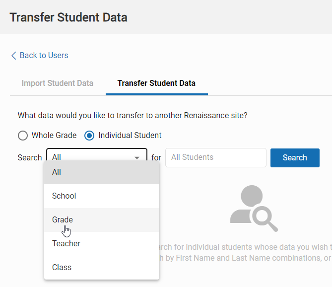 Transferring Student Data in Response to a Request