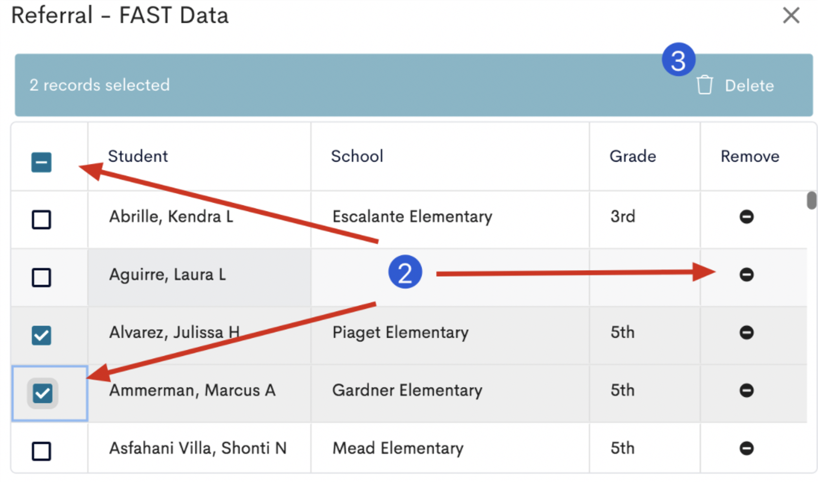 Managing Student Tags