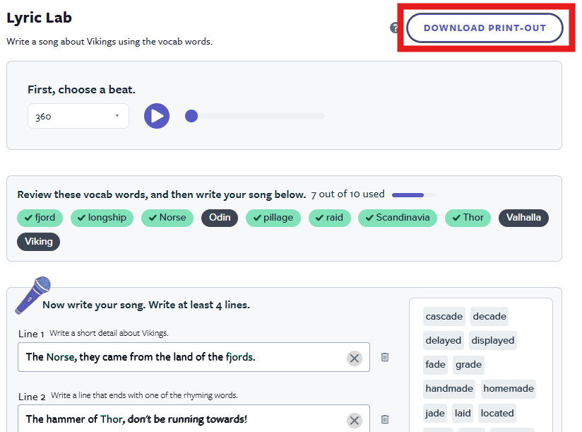 Using the Lyric Lab