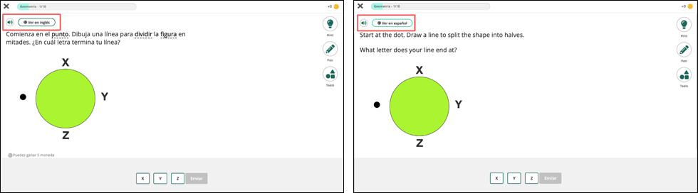 What types of problems will students see in Freckle Math Practice?
