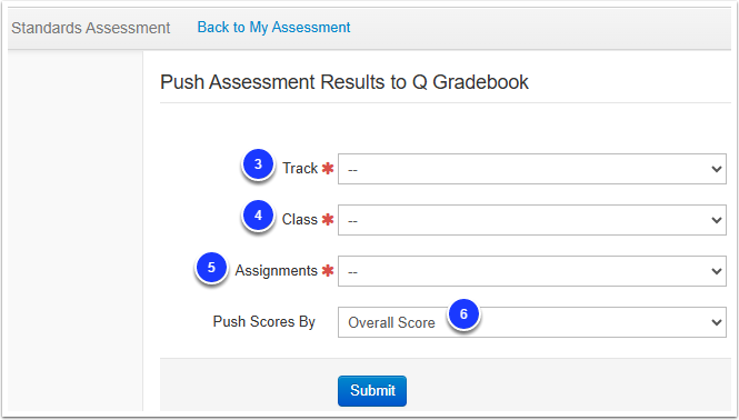 Push Assessment Results to Q Gradebooks