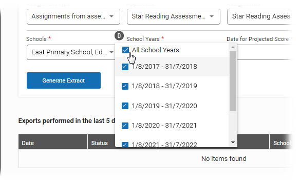 Exporting Student Data