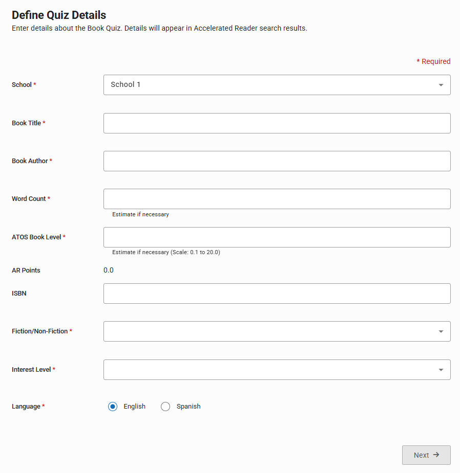 Adding Teacher-Made Quizzes