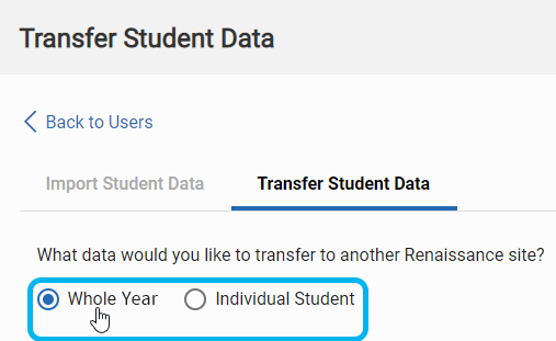 Transferring Student Data in Response to a Request