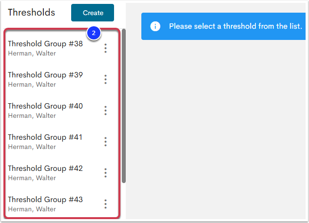 Threshold Notifications