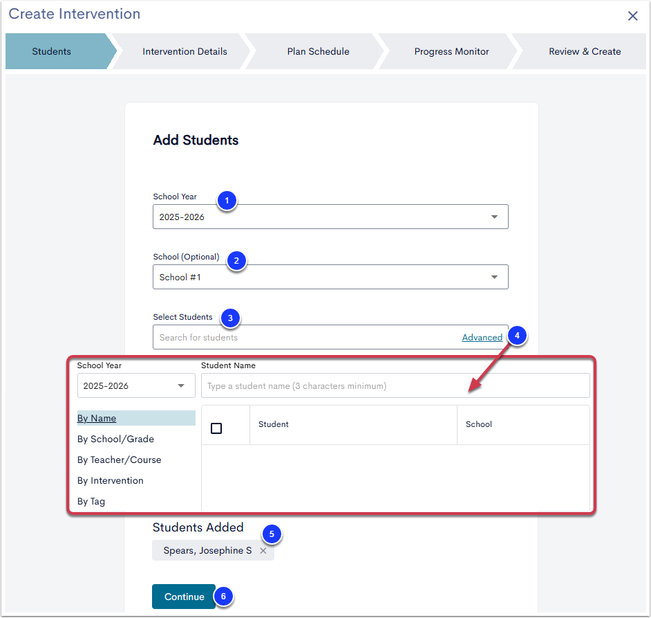 Create an Intervention Monitored by Participation