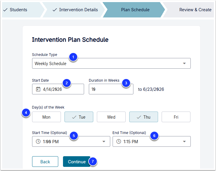 Create an Intervention Monitored by Participation