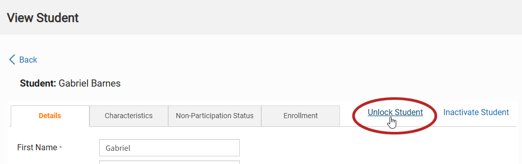 View, Add, or Edit Student Details