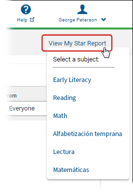 Star Student Report