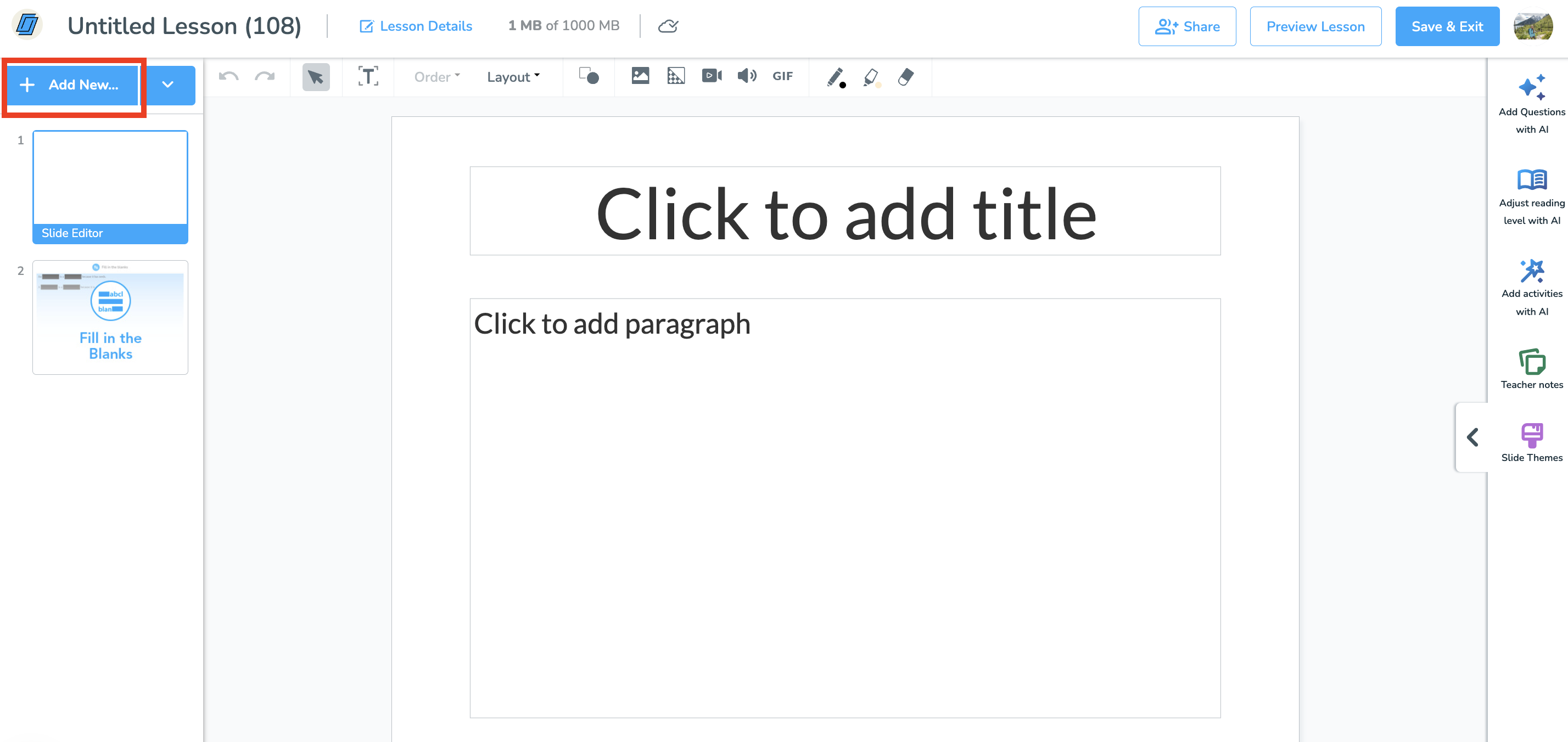Use Web Content in a Nearpod lesson