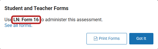 Star CBM Forms for Teachers and Students