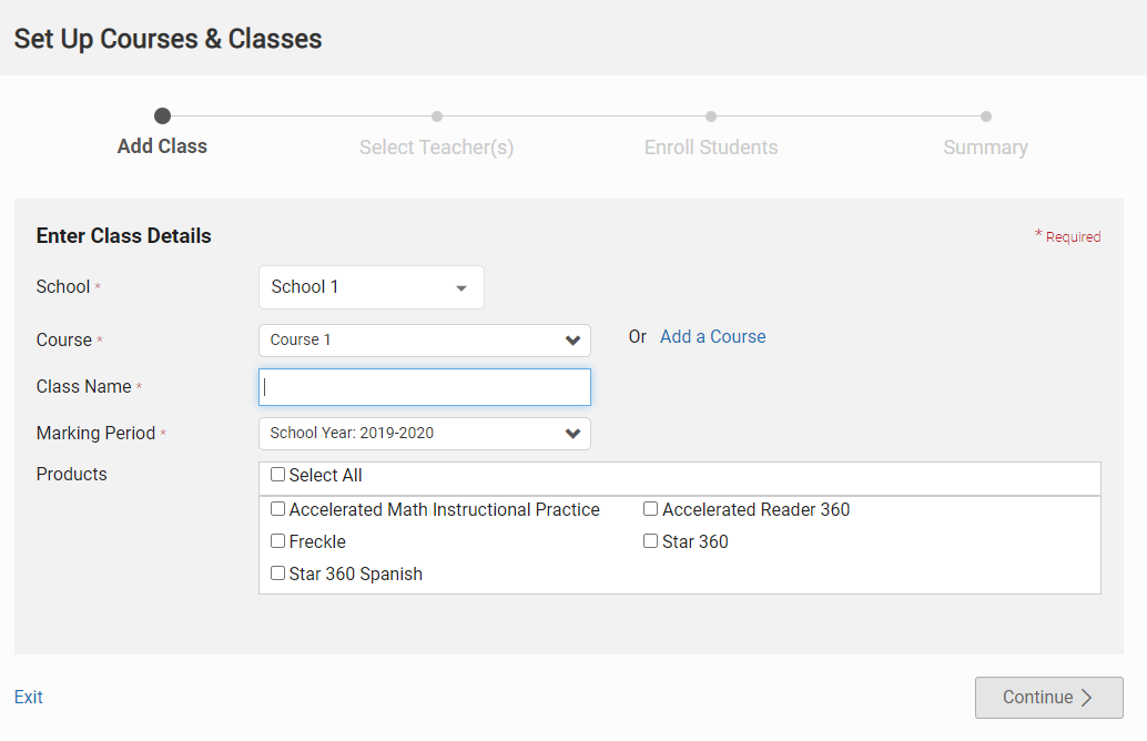Add a New Class