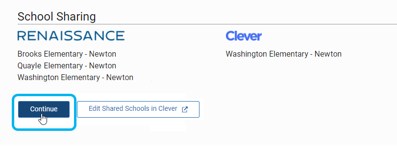 Using Clever with Renaissance Software